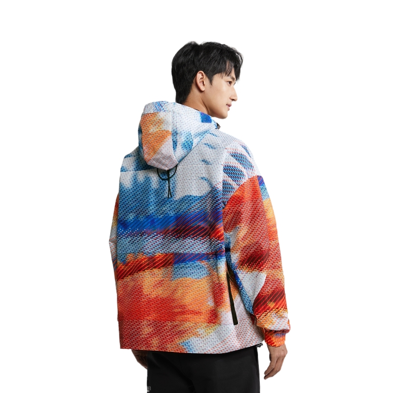 Details for Chaqueta con Capucha Calvin Klein Multicolor Estampado Gráfico. J323304-0K9