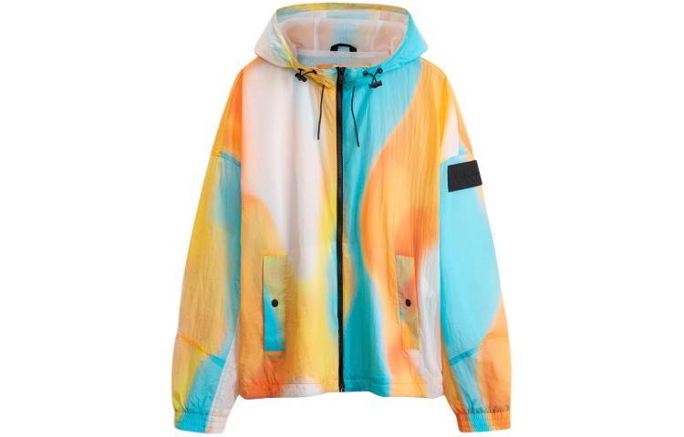 Calvin Klein  Multicolor Hooded Zip-Up Jacket Spring Fall Outerwear J323472-0K9