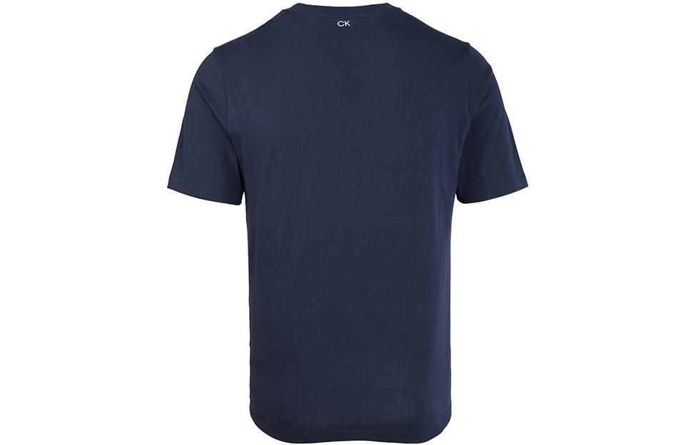Lookbook Calvin Klein Baju-T Lengan Pendek Logo Navy Kasual 00GMS2K124-2ZO