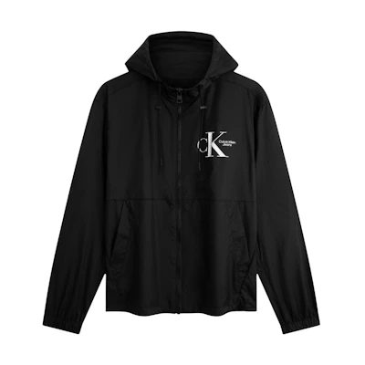 CALVIN KLEIN Outdoor Casual Letter Print Loose Fit Hoodie Jacket. J325576