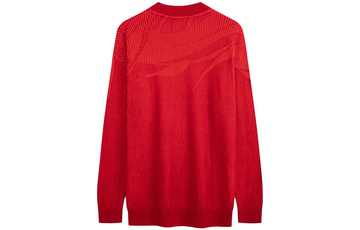 Lookbook Calvin Klein Sweater Corak Jacquard Naga Merah J324911