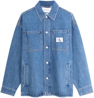 Calvin Klein Relaxed Fit Retro Light Blue Denim Jacket Shirt. J325555 Calvin Klein Relaxed Fit Retro Light Blue Denim Jacket Shirt. J325555