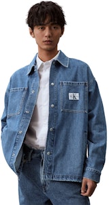 カルバン クライン リラックスフィット レトロ ライトブルー デニムジャケットシャツ J325555 Purchase カルバン クライン リラックスフィット レトロ ライトブルー デニムジャケットシャツ J325555