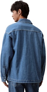 カルバン クライン リラックスフィット レトロ ライトブルー デニムジャケットシャツ J325555 Details for カルバン クライン リラックスフィット レトロ ライトブルー デニムジャケットシャツ J325555