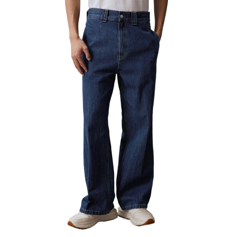 Calvin Klein  Relaxed Fit Retro Wide-Leg Denim Jeans in Blue. J325549 圖 5