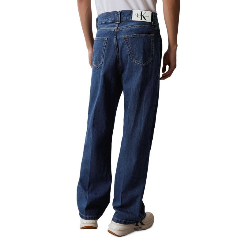Calvin Klein  Relaxed Fit Retro Wide-Leg Denim Jeans in Blue. J325549 圖 6