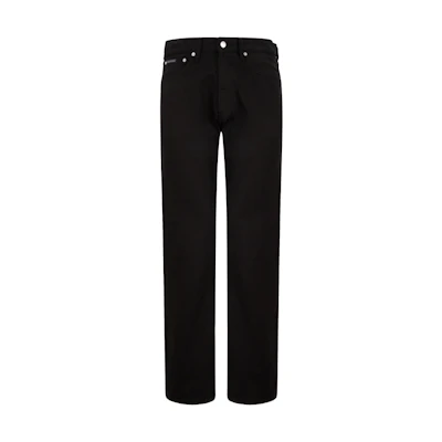 Calvin Klein Relaxed Fit Straight Cotton Jeans Denim Black J326673