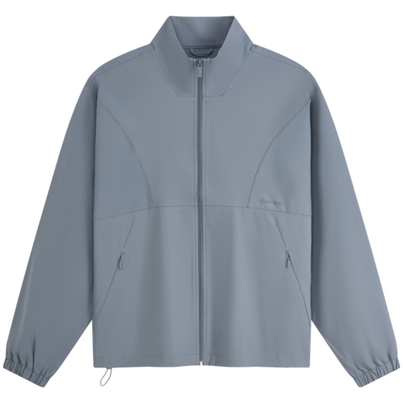 Calvin Klein  Relaxed Fit Zip-Up Jacket Grey Blue 40LM5075FA