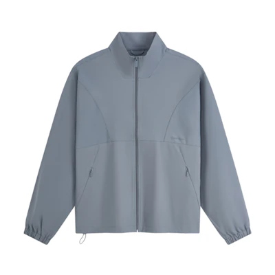 Calvin Klein Relaxed Fit Zip-Up Jacket Grey Blue 40LM5075FA