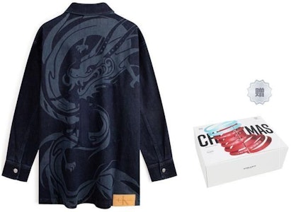 Calvin Klein Chaqueta Vaquera Retro Clásica Dragón Azul Oscuro J324908 Details for Calvin Klein Chaqueta Vaquera Retro Clásica Dragón Azul Oscuro J324908