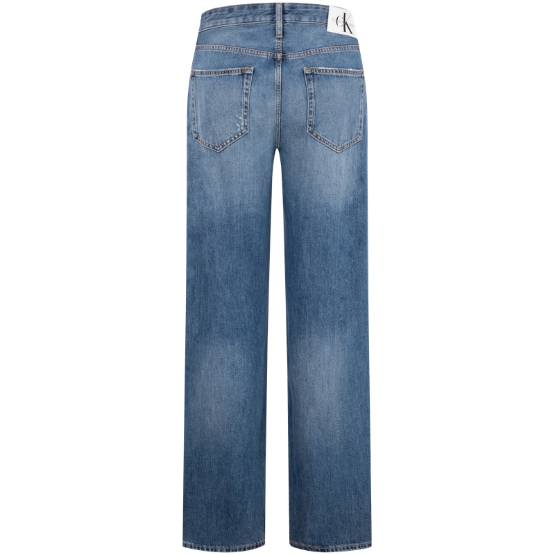Calvin Klein  Retro Loose Fit Ripped Light Blue Denim Jeans. J325948 圖 3
