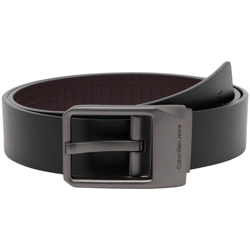 Calvin Klein  Reversible Leather Belt Space Black/Earth Brown 3.5CM HC0790-008