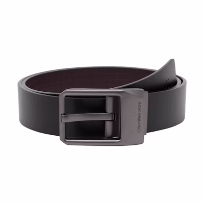 Calvin Klein Reversible Leather Belt Space Black/Earth Brown 3.5CM HC0790-008