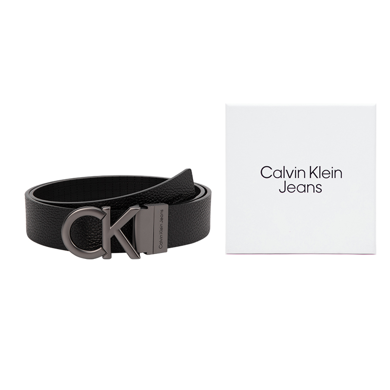 Order Calvin Klein  Reversible Leather Belt Space Black 3.4cm HC0776