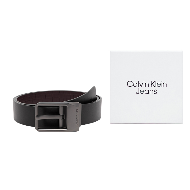 Lookbook Calvin Klein  Reversible Leather Belt Space Black/Earth Brown 3.5CM HC0790-008