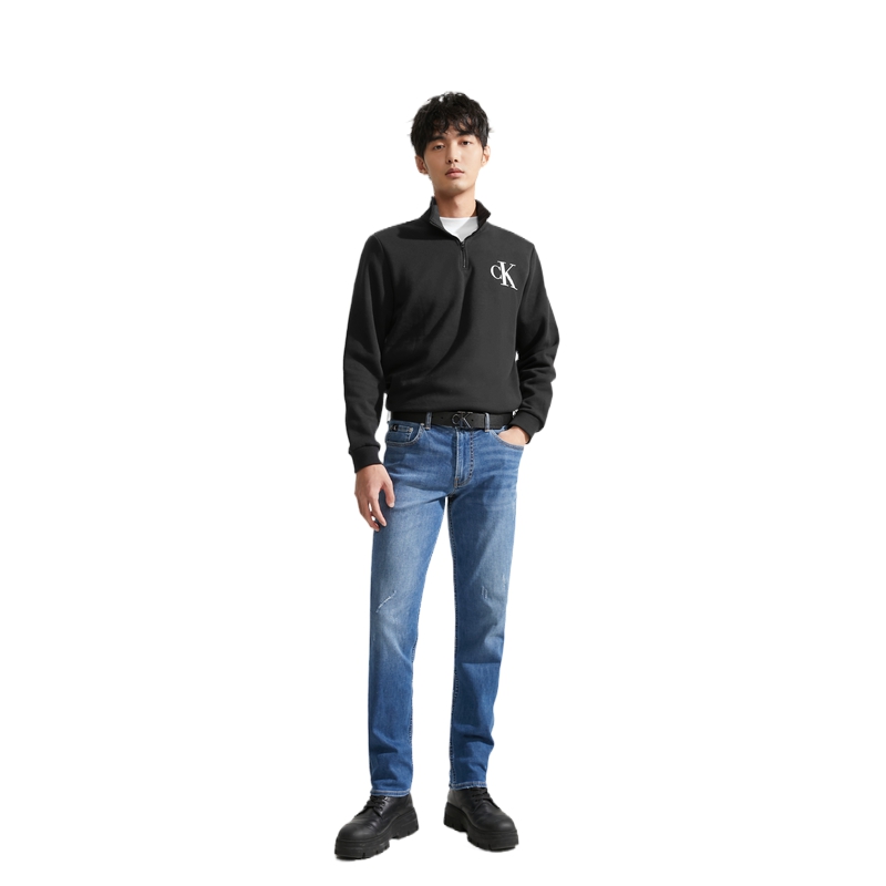 Shop Calvin Klein  Reversible Leather Belt Space Black 3.5cm HC0800-066