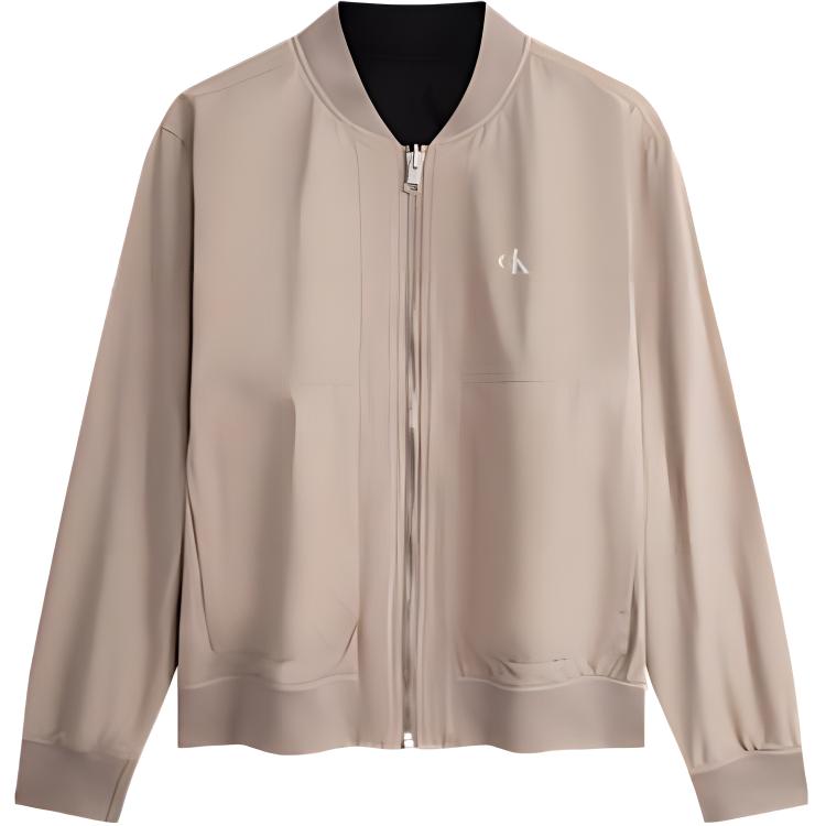 Calvin Klein  Reversible Print Baseball Collar Jacket - Spring/Fall Fashion J324498