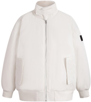 CALVIN KLEIN Reversible Sherpa Jacket Casual Commuter Coat Off-White J324123YBI Order CALVIN KLEIN Reversible Sherpa Jacket Casual Commuter Coat Off-White J324123YBI