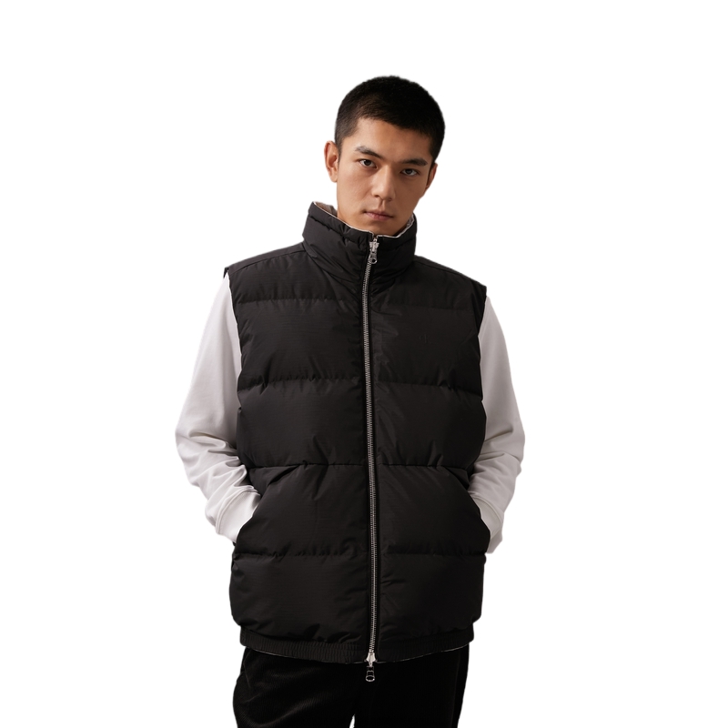 Shop Calvin Klein Jaket Hitam Kalas Angin & Air Dua Sisi Ruang Hitam. J326910