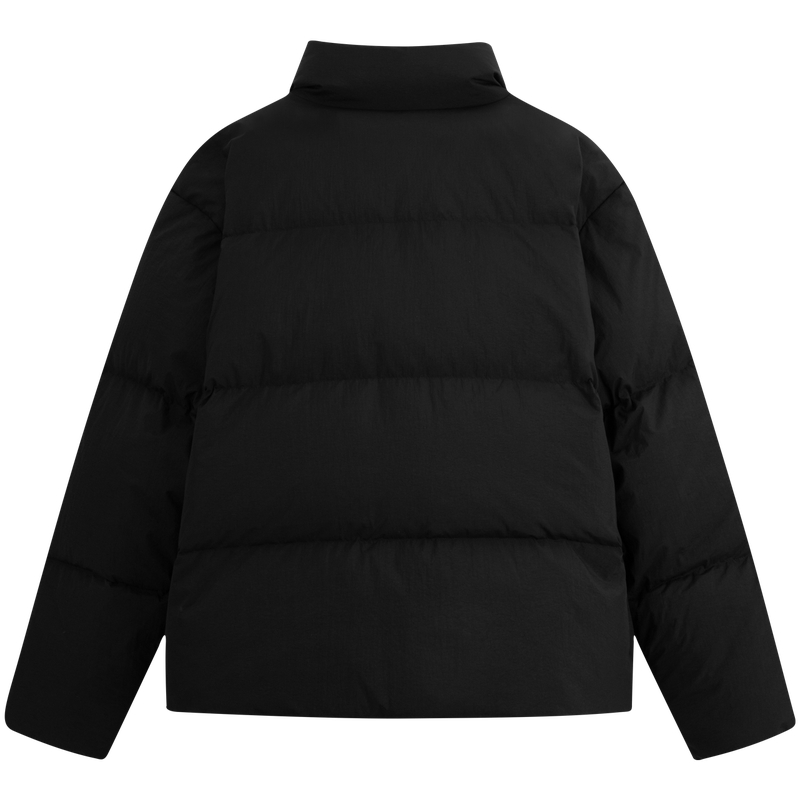 Shop Calvin Klein Jaket Pendek Bulu dengan Poket Besar dan Rekaan Cetakan. J326810