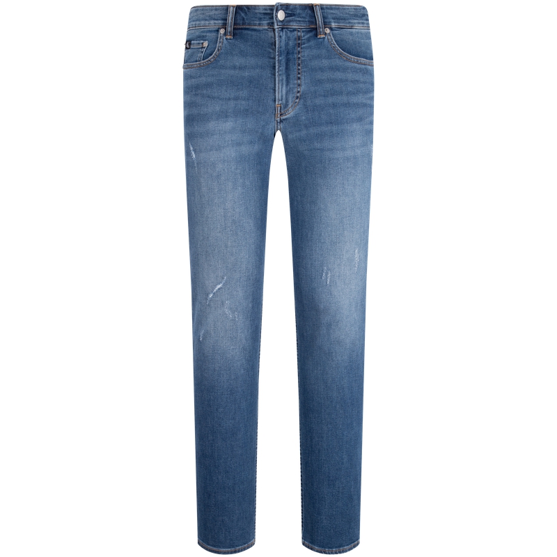 Calvin Klein  Slim Fit Distressed Stretch Denim Jeans in Blue. J325416 圖 2