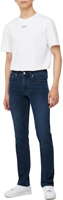 Calvin Klein Slim Fit Jeans Blue Black Simple and Comfortable. J325392-1BJ Shop Calvin Klein Slim Fit Jeans Blue Black Simple and Comfortable. J325392-1BJ