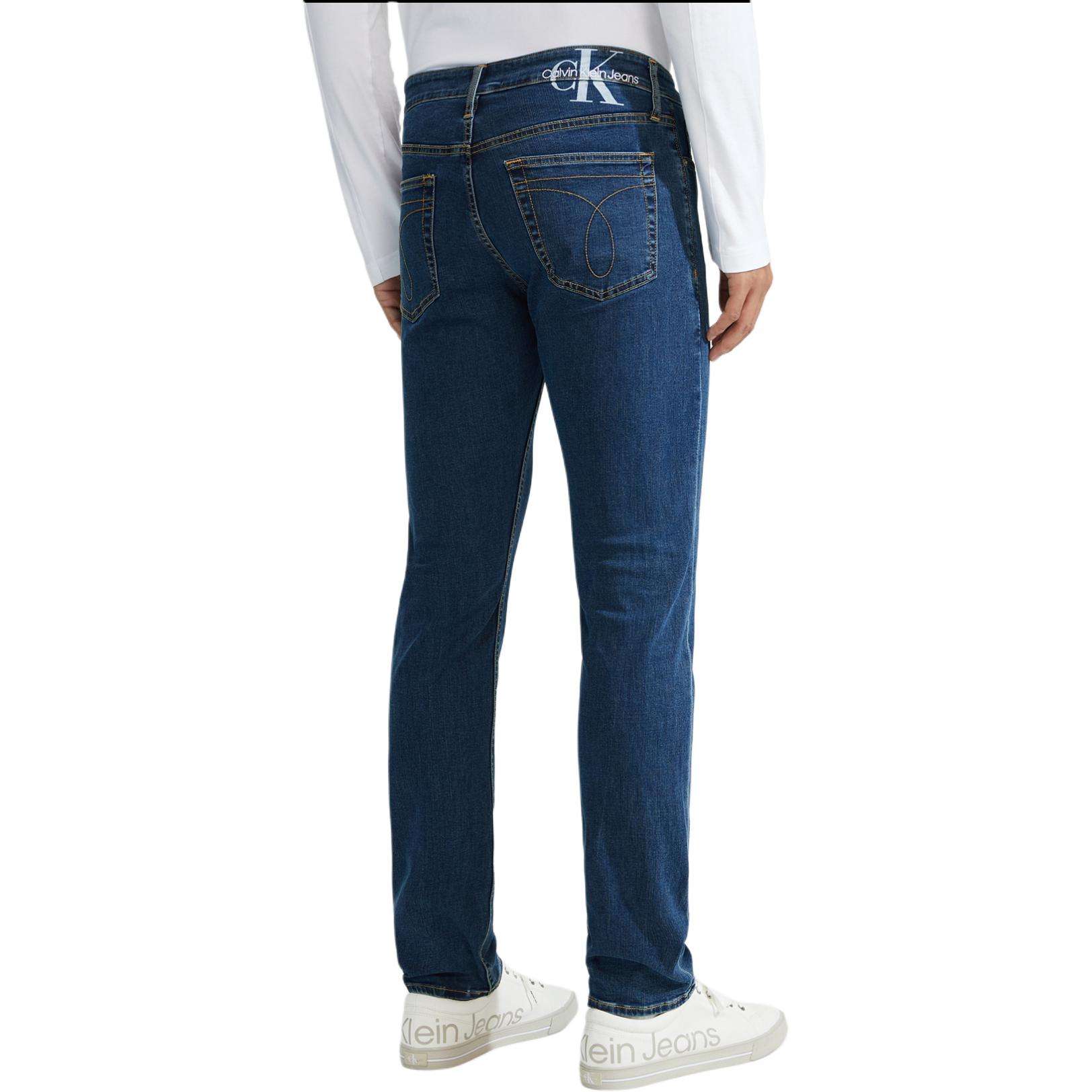 Purchase 卡爾文克萊 Slim Fit 彈性丹寧快乾牛仔褲 - 藍色 J324349-1A4