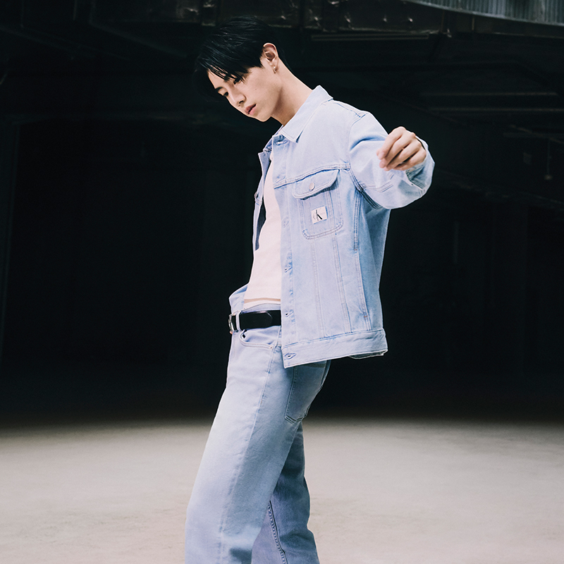 Calvin Klein  Slim Fit Stretch Light Wash Jeans Light Blue Denim. J325417 圖 4