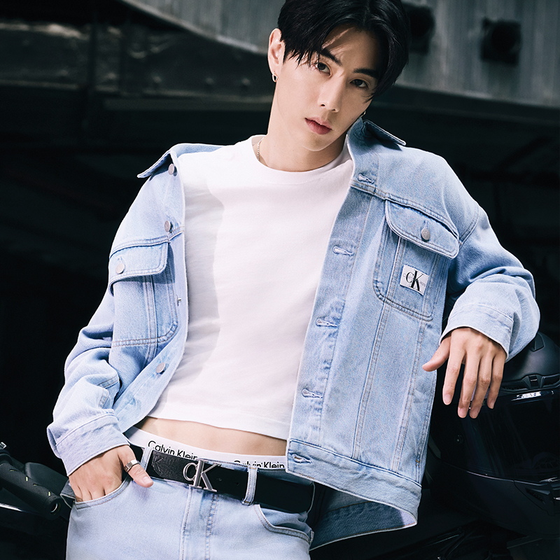 Calvin Klein  Slim Fit Stretch Light Wash Jeans Light Blue Denim. J325417 圖 5