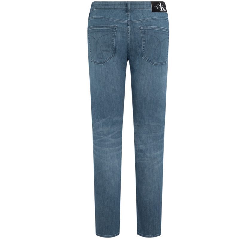 Calvin Klein  Slim Fit Stretch Washed Denim Jeans Casual Blue J3237101BZ 圖 3
