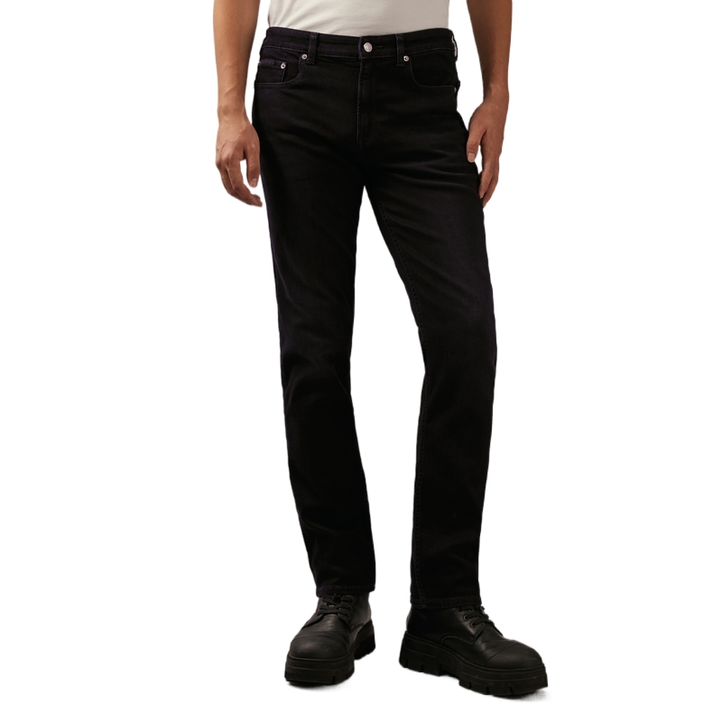 CALVIN KLEIN  Slim Fit Stretch Washed Denim Jeans Black J326414 圖 5