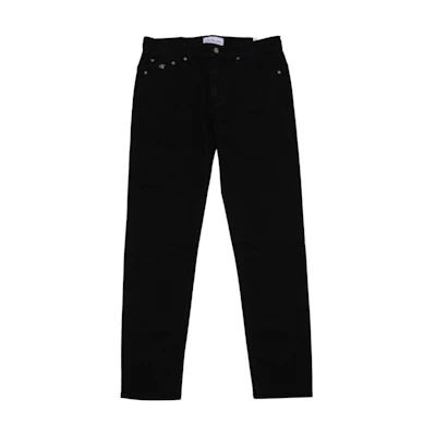 CALVIN KLEIN Slim Fit Tapered Black Jeans Solid Minimalist Style J325329-1BY