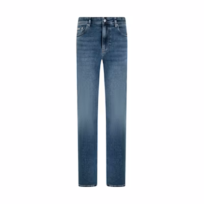CALVIN KLEIN Slim Fit Washed Lyocell Blend Jeans Light Blue Casual J326670