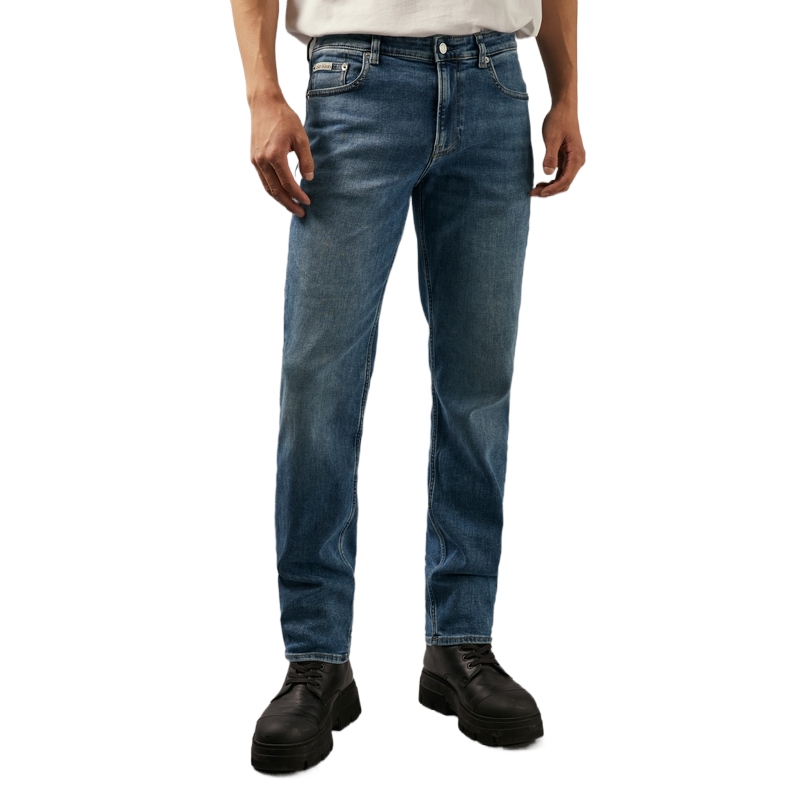 CALVIN KLEIN  Slim Fit Washed Lyocell Blend Jeans Light Blue Casual J326670 圖 4