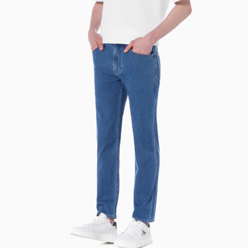 Details for CALVIN KLEIN Seluar Jeans Slim Straight Fit Biru Muda Denim. J325414-1A4