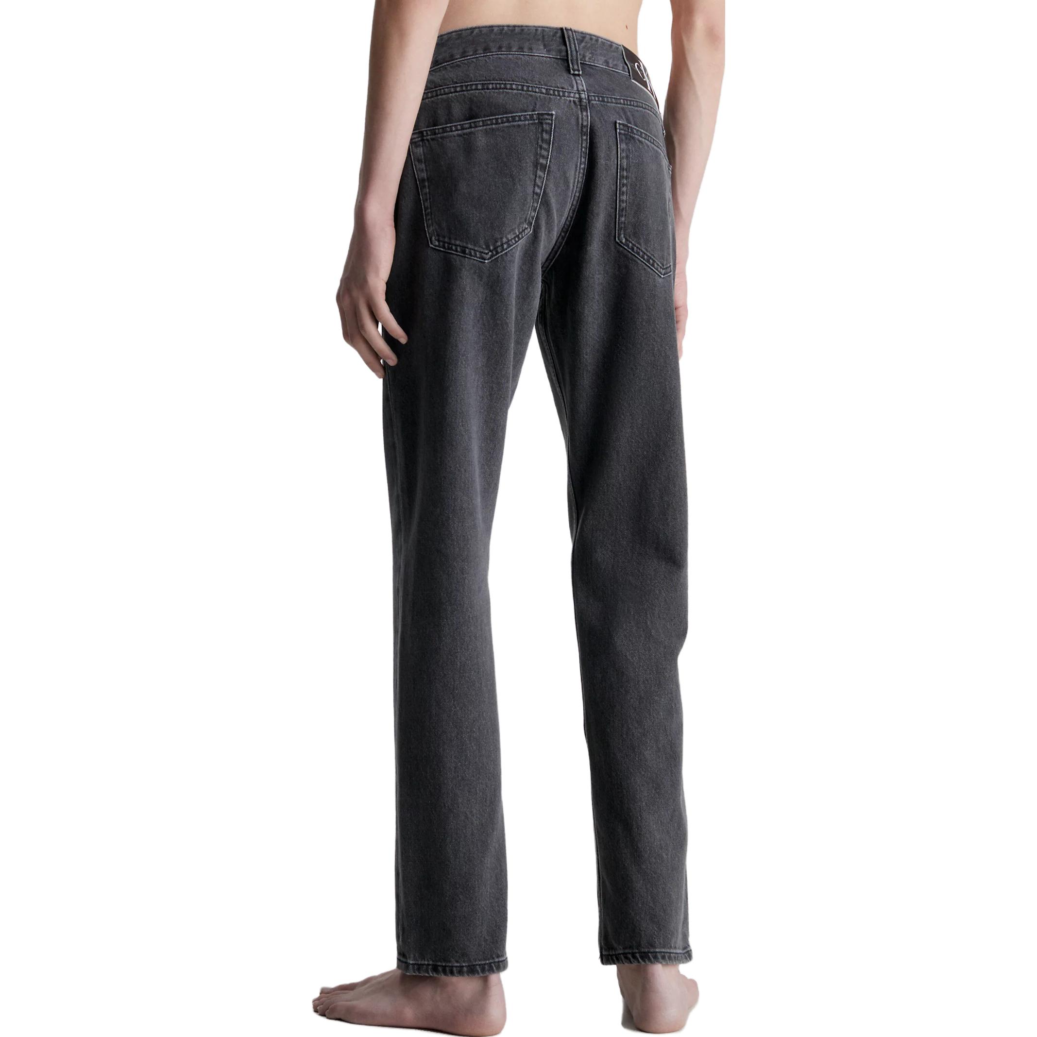 Shop Calvin Klein Seluar Jeans Kelabu Minimalis Kasual. J30J323336-1BY