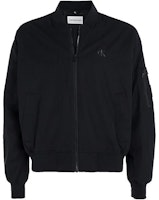 Calvin Klein Solid Color Stand Collar Zip Jacket - Black J30J323842-BEH Calvin Klein Solid Color Stand Collar Zip Jacket - Black J30J323842-BEH