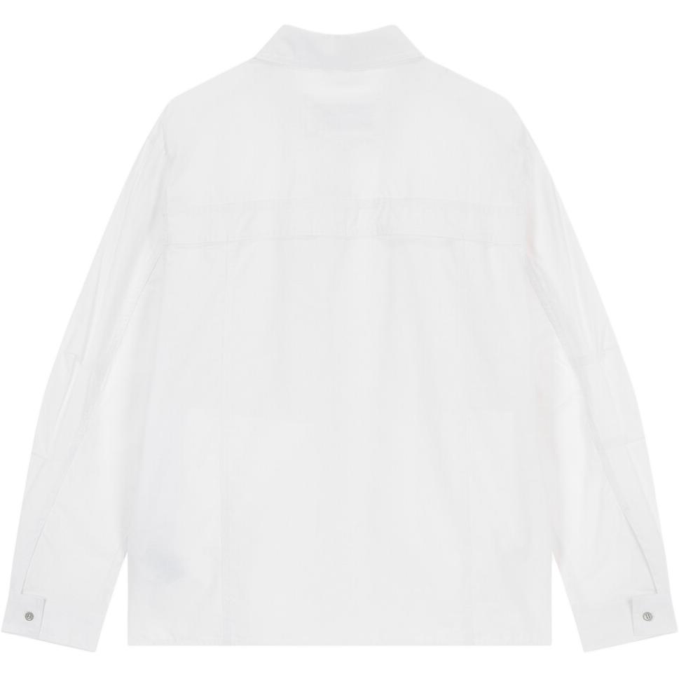 Lookbook Calvin Klein Jaket Baju Linen Putih Solid Cool J326063-YAF