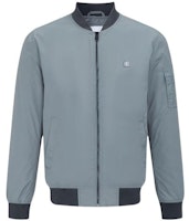 Calvin Klein Solid Logo Patch Casual Jacket Grey J323578-PN6 Calvin Klein Solid Logo Patch Casual Jacket Grey J323578-PN6