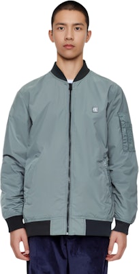 Calvin Klein Solid Logo Patch Casual Jacket Grey J323578-PN6 Shop Calvin Klein Solid Logo Patch Casual Jacket Grey J323578-PN6