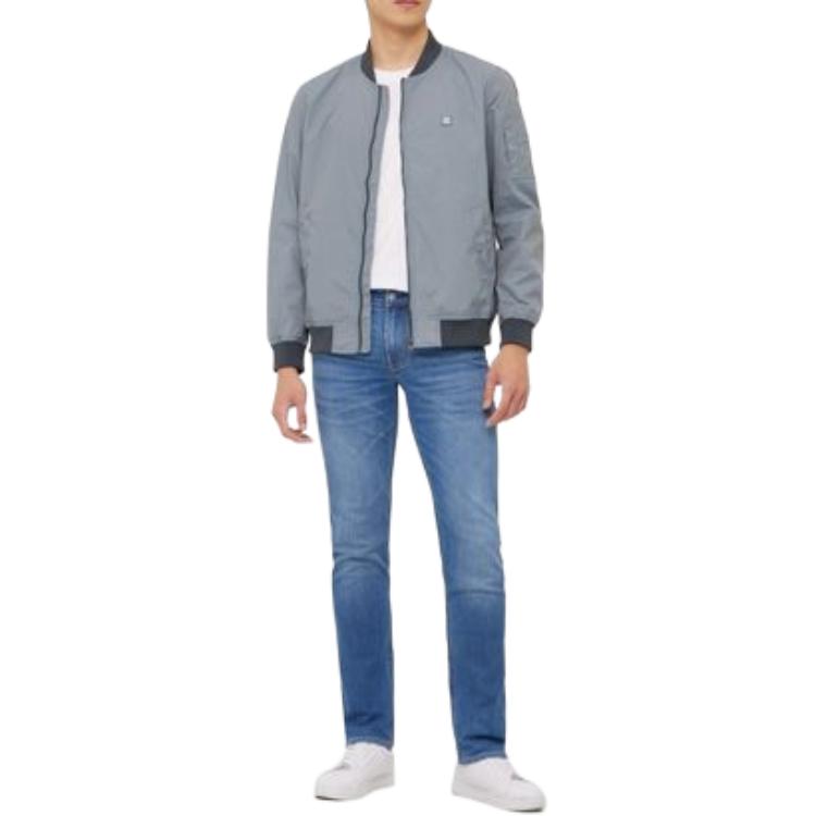 Purchase Calvin Klein Jaket Kasual Logo Patch Kelabu. J323578-PN6