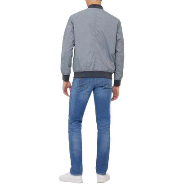 Details for Calvin Klein Jaket Kasual Logo Patch Kelabu. J323578-PN6