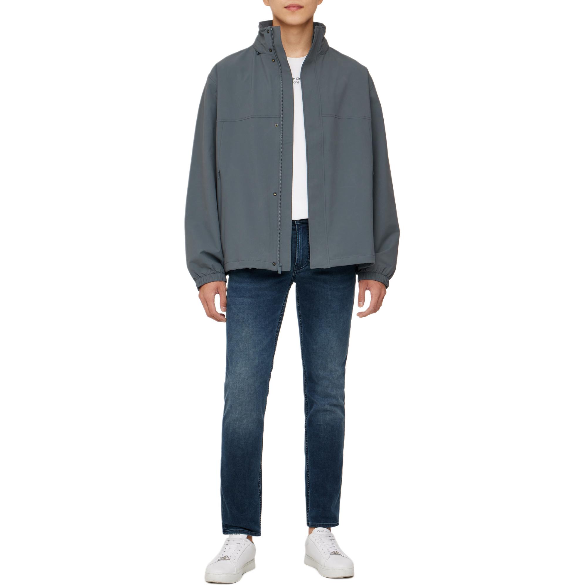 Purchase Chaqueta Calvin Klein Gris Oscuro con Cremallera y Mangas Largas Ajustadas. 40BM510-CKP