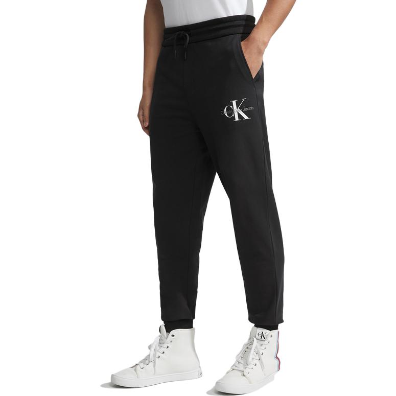 Purchase Pantalones Jogger Calvin Klein Negros con Letras y Cintura con Cordón. J323920