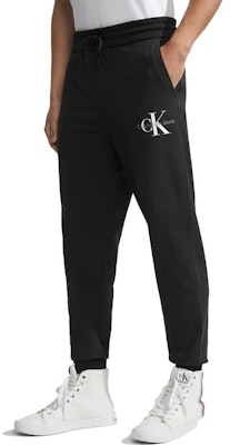 Calvin Klein Space Black Jogger Pants with Letter Print and Drawstring Waist. J323920 Purchase Calvin Klein Space Black Jogger Pants with Letter Print and Drawstring Waist. J323920