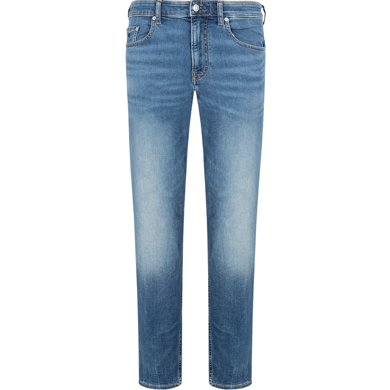 Order Calvin Klein 彈性修身錐形速乾牛仔褲 藍色 J3226461A4