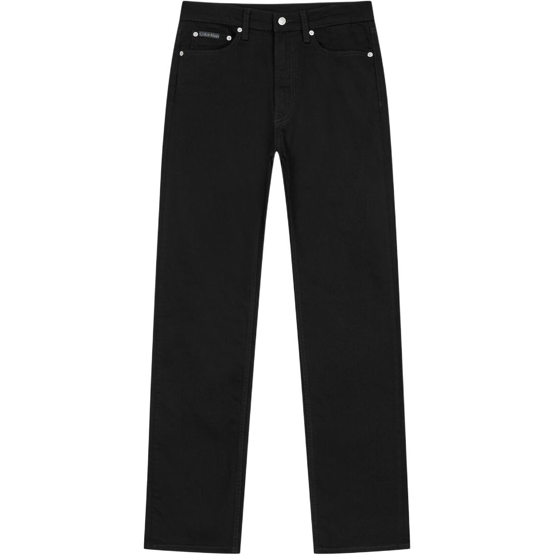 Order Calvin Klein Jeans Rectos Negros de Mezclilla Elástica 40JM744-7JR