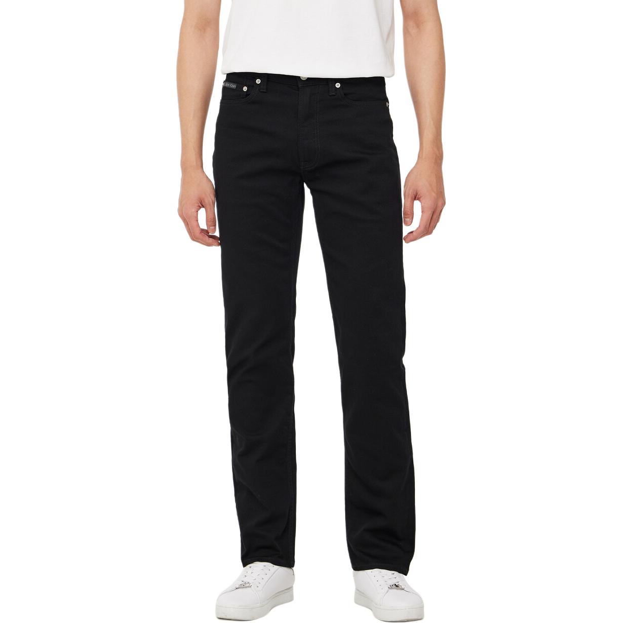 Sizing Calvin Klein Jeans Rectos Negros de Mezclilla Elástica 40JM744-7JR