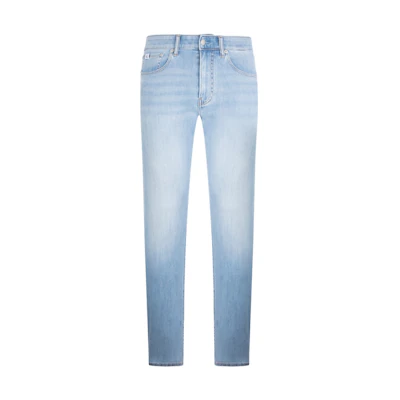 Calvin Klein Stretch Tapered Vintage Denim Jeans Light Blue. J325960