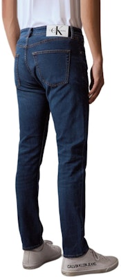 CALVIN KLEIN Tapered Fit Jeans in Deep Blue Denim J326627-1A4 Shop CALVIN KLEIN Tapered Fit Jeans in Deep Blue Denim J326627-1A4